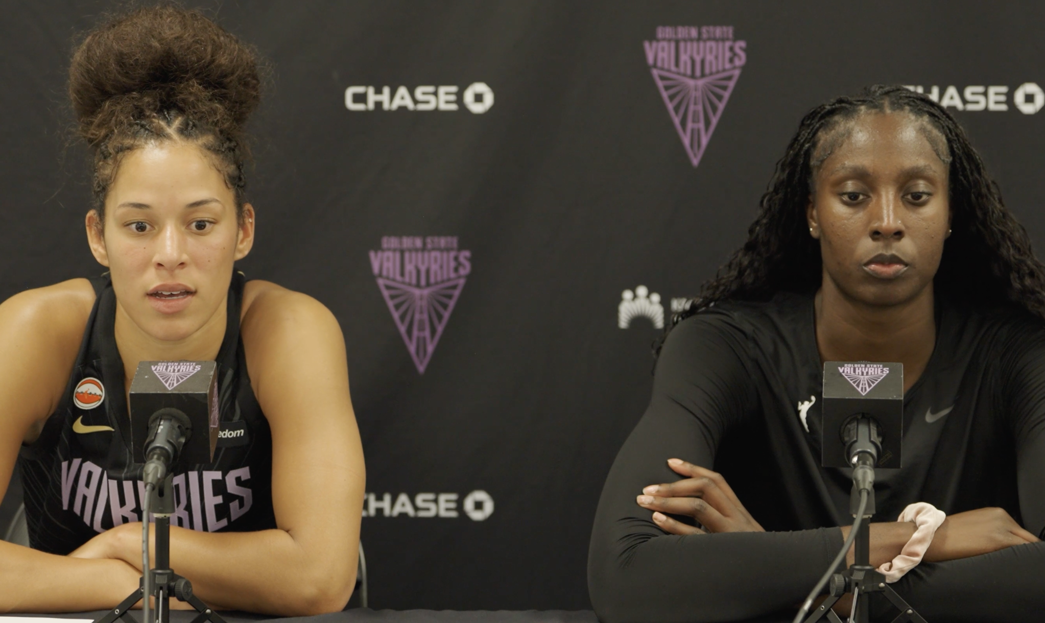 Laeticia Amihere and Veronica Burton Postgame Press Conference | 8/21/26